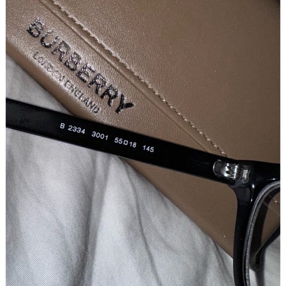 Burberry Edison 53/20/145 Men's Square Eyeglasses With Matching Case & Box - Picture 6 of 16